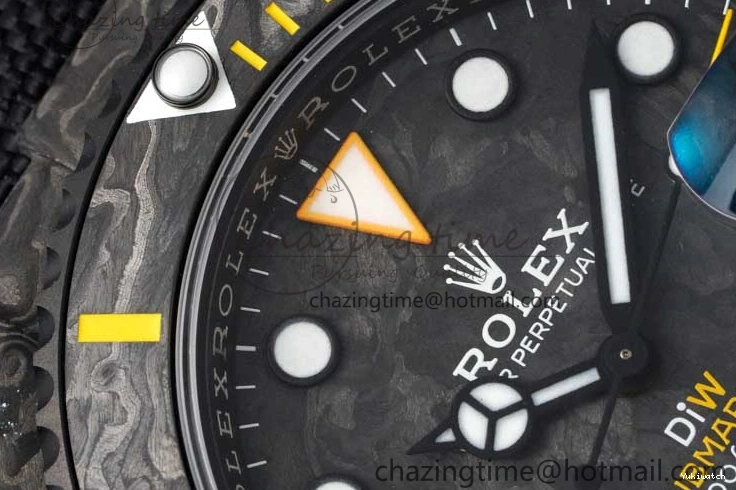 Black Nylon Black Dial Submariner Yellow 1:1 DIW Edition VS3135 on Best VSF Strap Carbon 0108